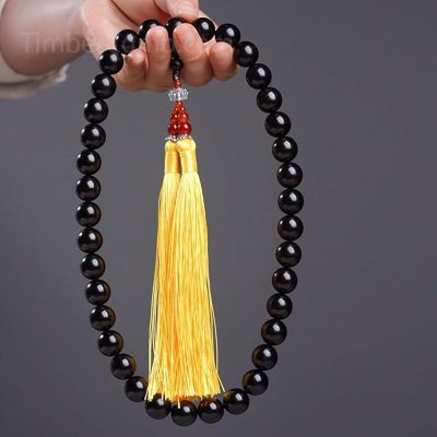天然アフリカ黒檀木 黒檀数珠 男性用女性用 紫光壇腕輪 精巧 高級品 木質 腕輪 車お飾り木質の装飾品念珠 - 画像 (9)